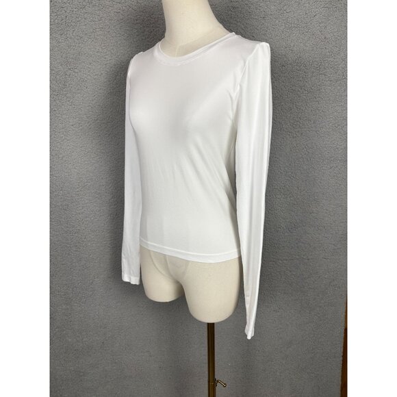 And Now This Women's Long-Sleeve Seamless Crewneck Top Medium/Large White NWT's. - Picture 4 of 8